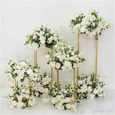 Bring you this amazing luxurious cascade wedding centerpiece, the perfect elegant choice for your ceremonial affairs. Metal Iron Gold Flower Stand Candle Holder Road Lead Table Centerpieces Stand Pillar Candl Candelabra Wedding Wedding Flower Decorations Candelabra Centerpiece