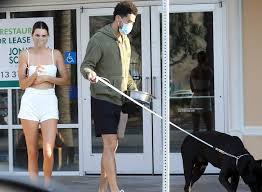 The two were spotted friday night at the giorgio baldi restaurant in santa monica, photos show. Kendall Jenner S Malibu Doggy Run With Devin Booker Post Bubble Couple