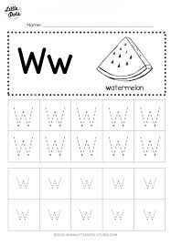 Tracing, recognizing, coloring, matching, handwriting uppercase and lowercase letters. Trace And Write The Letter W Worksheets 99worksheets