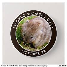 World Wombat Day Cute Baby Wombat Button Zazzle Com Baby Wombat Cute Babies Cute