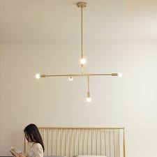 Lamppodesign Iron Bedroom Pendant Lampelegant Decoration Etsy Bedroom Pendant Pendant Lamps Bedroom Gold Ceiling Light