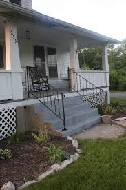 Takes approximately 30 to 45 minutes to assemble rails to steps. How To Cover Concrete Steps With Wood Farmhouse On Boone