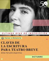 💫 ¿Qué particularidades tiene la escritura de una obra de teatro breve? 💫  ¿Cómo concebir su estructura? Estas preguntas y muchas más se indagaran en  🎈CLAVES DE LA ESCRITURA PARA TEATRO BREVE