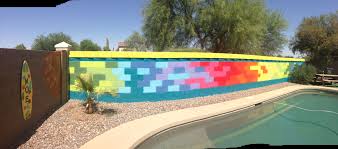 Maybe you would like to learn more about one of these? Spray Paint Brick Wall Brings Life To A Dull Brick Wall Next To Pool Paint Brick Wall Outdoor Paint Brick Wall