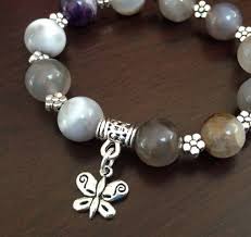 Chunky Bracelet Fall Colors Agate Semi Precious Stone Etsy Semiprecious Stone Jewelry Beaded Bracelets Stone Jewelry
