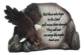 Maybe you would like to learn more about one of these? Ebros Swooping Bald Eagle By Rocky Cliff With Bible Verse Desktop Plaque Statue 7 Long As Inspirational Decor Soar On Wings Like An Eagle Faith Scripture Buy Online In Austria At Desertcart At