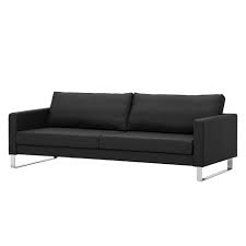 Fredriks Sofa Portobello 3 Personers Sort Aegte Laeder 216x75x85 Cm In 2020 Sofa Beautiful Sofas Fredriks