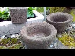 Diy Pflanzgefass Aus Hypertufa Torfbeton Selber Machen How To Deko Kitchen Youtube Betongarten Pflanzen Pflanzgefasse