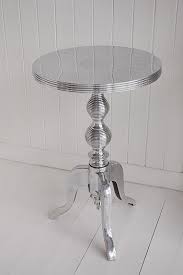 Polished Metal Side Table White And Grey Living Room Hall Furniture Furniture Metal Side Table Silver Living Room