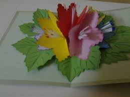 Cut the pop up art out and use a glue stick to secure to each tab. How To Make Pop Up Flowers Card For Beginners 4 Pop Up Flower Cards Flower Cards Pop Up Flowers