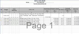 Inilah contoh format buku kas umum (bku) bos yang sudah dikemas lengkap menggunakan perangkat lunak microsoft excel. Format Laporan Buku Kas Umum Bku Dan Kwitansi Dana Desa Anakciremai