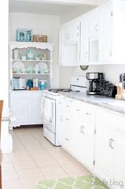 white kitchen overhaul with diy marble