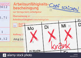 Ob dienstreise, urlaub, krankheit oder feiertage: Krankmeldung Stockfotos Und Bilder Kaufen Alamy