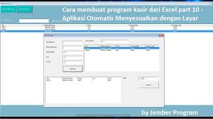 Cara Membuat Aplikasi Kasir Dari Excel Part 10 Aplikasi Otomatis Menyesuaikan Dengan Layar Youtube