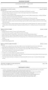 Medical Science Liaison Resume Sample Mintresume