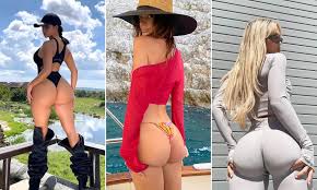 How celebrities making their bum look bigger without BBL surgery by lifting  it with their hands | Daily Mail Online