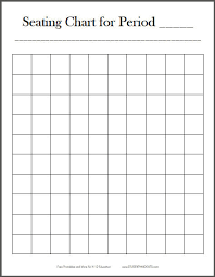 Free Printable 10x10 Classroom Seating Chart Student Handouts