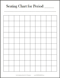 free printable 10x10 classroom seating chart student handouts