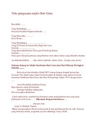 Doa kalian amat berharga buat saya. Doc Teks Pengacara Majlis Hari Guru Syahida Amira Academia Edu