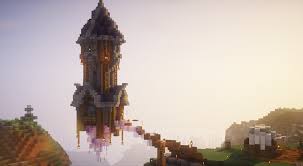 Floating Wizard Tower I Built In The Shopping Minecraft Reddit Minecraft Blueprints Minecraft Structures Minecraft