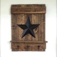 Distressed Wood Wall Shelf Barn Star Wall Decor Wooden Wall Etsy In 2020 Primitive Decorating Country Distressed Wood Wall Stars Wall Decor