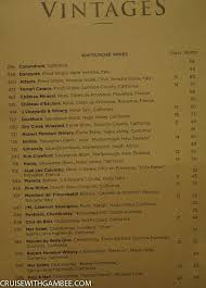 Royal Caribbean Drink Prices Vintages Wine List Caribbean Drinks Royal Caribbean Caribbean