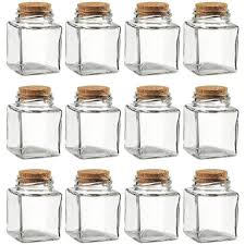 Great savings & free delivery / collection on many items. Juvale 12x Clear Transparent Small Square Glass Bottle Jar With Cork Lid Stopper 100 Ml Target