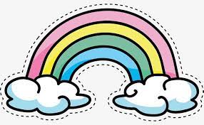 Cartoon Color Rainbow Rainbow Cartoon Rainbow Drawing Rainbow Stickers