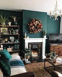 Colours Jade Blue Dark Green Living Room Dark Living Rooms Accent Walls In Living Room
