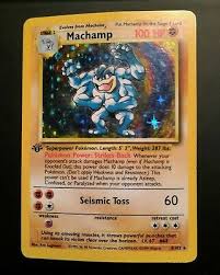 Various cards from the 2016 anniversary set available to help you complete your set! Rare 1st Edition 1995 Machamp Pokemon Card 8 102 Great Condition Ebay