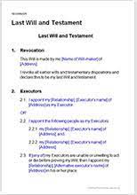 Legalcontracts.com has been visited by 10k+ users in the past month Simple Will With Gift Over