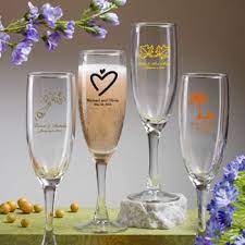 Oriental trading offers a wide selection of champagne flutes and glasses. Personalized Champagne Flutes Nice Price Favors
