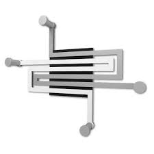 Complementi d'arredo 4 novembre 2019. Calleadesign Appendiabiti Da Parete In Legno Di Design Moderno Con 4 Pomelli