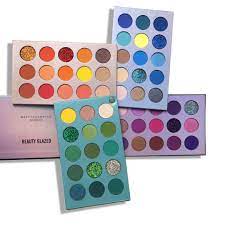 Beauty Glazed 4 In 1 Color Board Palette Beauty Glazed Matte Eyeshadow Palette Glitter Pigment