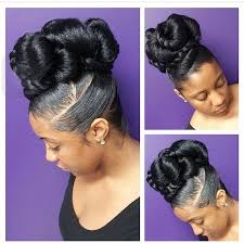 Updo hairstyles for black women. Beautiful Updo On Nautual African American Hair Natural Hair Styles Hair Inspiration Hair Styles