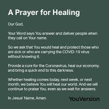 A Prayer For Healing Youversion