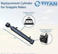 Replacement Cylinder For Titan Grapple Rakes