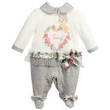 girls ivory grey tweety modal babygrow cocuk giyim kizlar sevimli bebekler