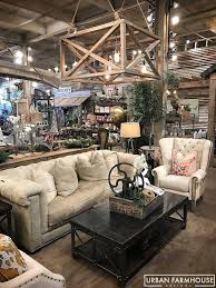 Custom Signature Sofa With Large Custom Lighting In The Urban Farmhouse Designs Showr Urban Farmhouse Decor Urban Farmhouse Living Room Urban Farmhouse Designs
