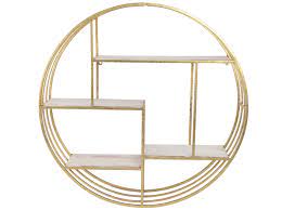 Get the best deal for gold wall shelves from the largest online selection at ebay.com. Gold Round Metal And Wood Wall Shelf 32 H Steinhafels