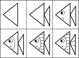 Poissons d'Avril 2020: Comment dessiner un poisson d'avril. Modèle ...