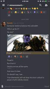 Welcome to the funniest dankiest memeiest server on discord. I Run The Discord Server For The Allied Forces From The Previous Meme World War I Think It S Time To Bring Balance I Ll Use A Thanos Bot That I Am Currently Getting