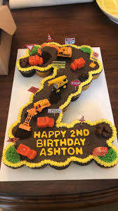 2nd Birthday Cake For Little Boy Construction Theme Birthday Cake Construction Birthday Cake Baby First Birthday Cake Boy Birthday Cake