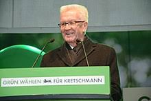 Politiker winfried kretschmann (bündnis 90/die grünen) ist der amtierende ministerpräsident . Bundnis 90 Die Grunen Baden Wurttemberg Wikipedia