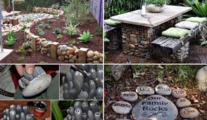 26 Fabulous Garden Decorating Ideas With Rocks And Stones Design Interior Home Stuff Modern Furniture Garden Decor Diy Garden Garden Stones