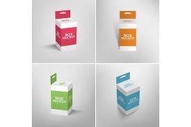Create a wonderful presentation of your medical box designs with this box packaging mockup designed in psd format which is fully editable. Hang Slot Packaging Box Mockup Box Mockup Box Packaging Mockup