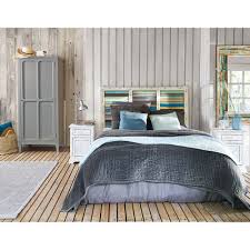 Margot nightstand, whitewashed, light bronze. Mango Wood Bedside Table With Drawer In White W 42cm Avignon Maisons Du Monde