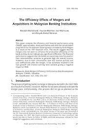 Merger and acquisition transactions in malaysia are an option for international corporations that want to expand their activities in the country. Pdf The Efficiency Effects Of Mergers And Acquisitions In Malaysian Banking Institutions