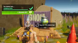 These rare quests give you a total of 3,525,000 xp and are. Fortnite How To Complete Gnom Talk Secret Challenge