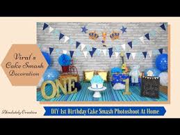 See more ideas about cake smash, birthday cake smash, birthday photoshoot. Virat S 1st Birthday Cake Smash Photoshoot At Home Diy Cake Smash Decoration Ideas Tips Youtube